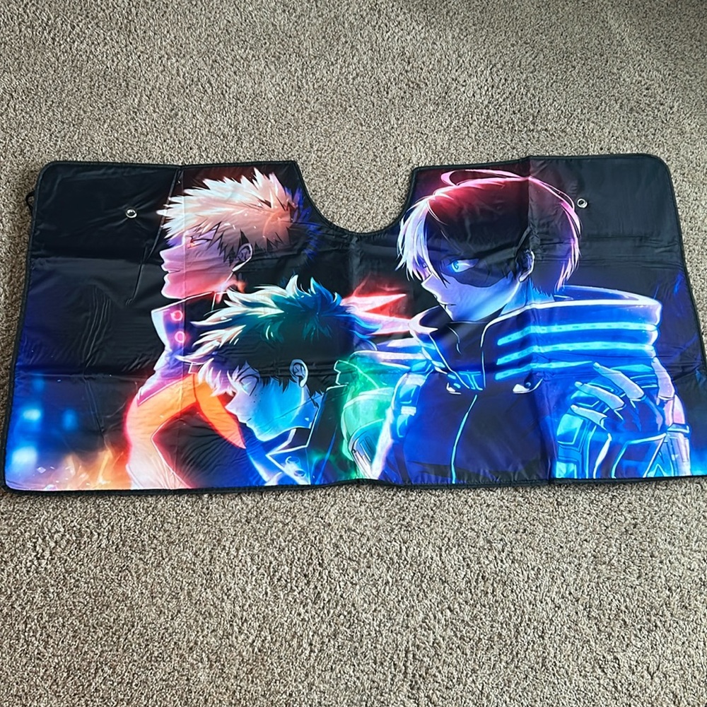 NEW My Hero Academia car shield windshield sun visor shade 55” x 30”